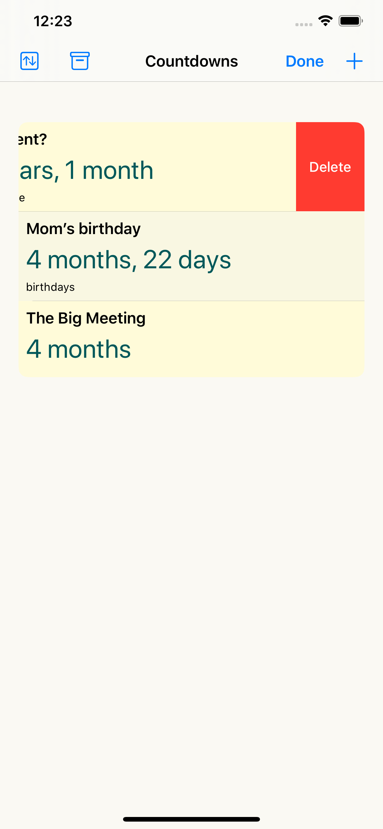 Super Countdown Tracker screenshot 4